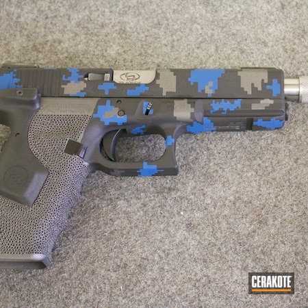 Powder Coating: Glock,Custom Glock Slide,NRA Blue H-171,Sniper Grey H-234,Ops Armory,Digital Camo,Stippled