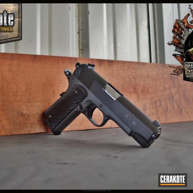 Cerakoted: Custom Mix,Gloss Black H-109,Graphite Black H-146,American Tactical,Pistol,Smoke E-120,Concrete E-160,Concrete E-160G,1911