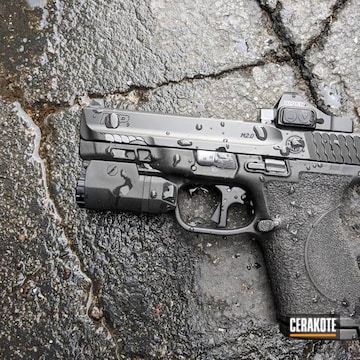 Cerakoted Smith & Wesson M&p Handgun Coated In H-190 Armor Black