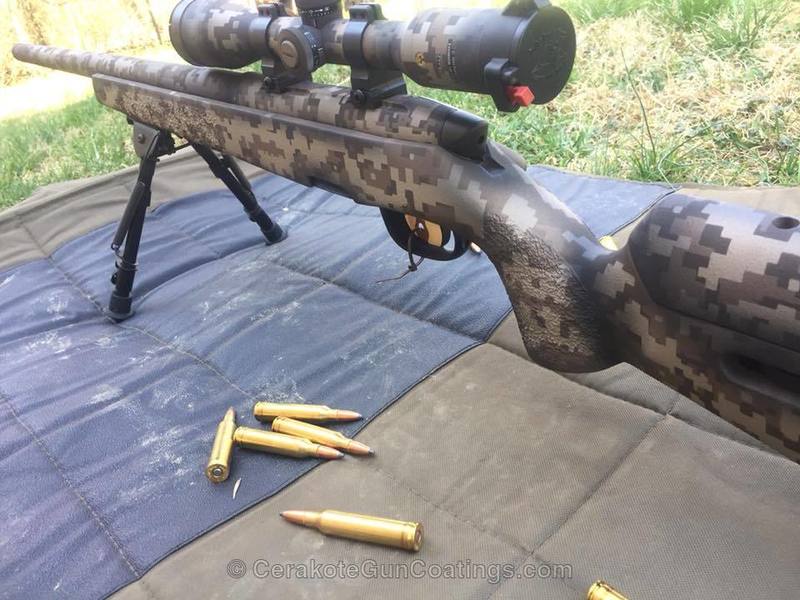 Bolt Action Rifle in a Desert Sand and MagPul FDE Cerakote Finish by ...