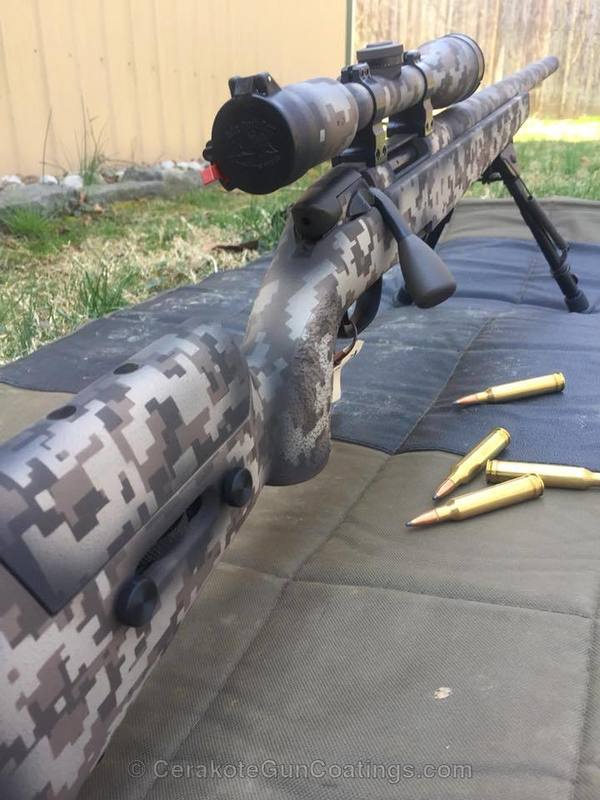 Bolt Action Rifle in a Desert Sand and MagPul FDE Cerakote Finish by ...