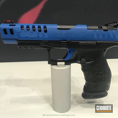 Powder Coating: Graphite Black H-146,NRA Blue H-171,Pistol,Walther,Walther Q5 Match