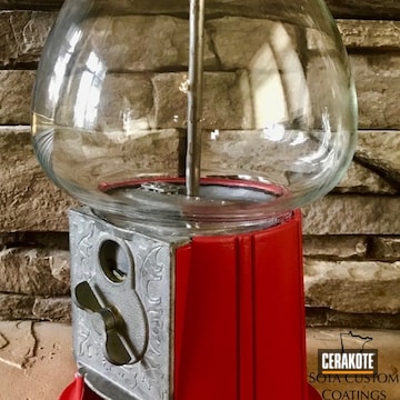 Cerakoted Gumball Machine Refinished Using H-216 Smith & Wesson Red