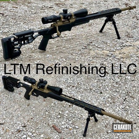 Powder Coating: Graphite Black H-146,Sig Sauer,Remington 700,Remington,Tactical Rifle,Bolt Action Rifle,Coyote Tan H-235