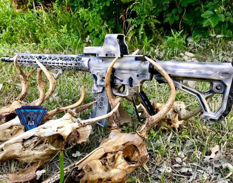 Chipped Coating Rifle Tactical Rifle in a Custom Cerakote Finish by WEB USER | Cerakote