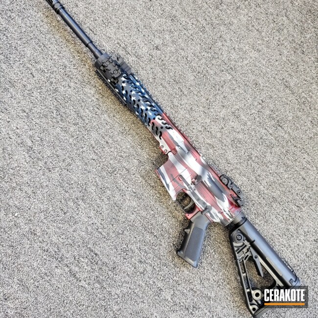 Cerakoted: Fundraiser,Red, White and Blue,Graphite Black H-146,Distressed American Flag,USMC Red H-167,America,American Flag,The Battle Buddy Foundation,Freedom Cerakote,Freedom,Sky Blue H-169