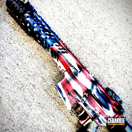 Powder Coating: Graphite Black H-146,Freedom Cerakote,Red, White and Blue,Fundraiser,America,USMC Red H-167,Freedom,American Flag,Sky Blue H-169,Distressed American Flag,The Battle Buddy Foundation