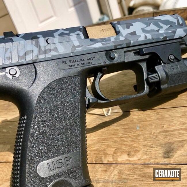 Cerakoted Hk Usp Handgun Cerakoted In A Custom Mod Camo Finish