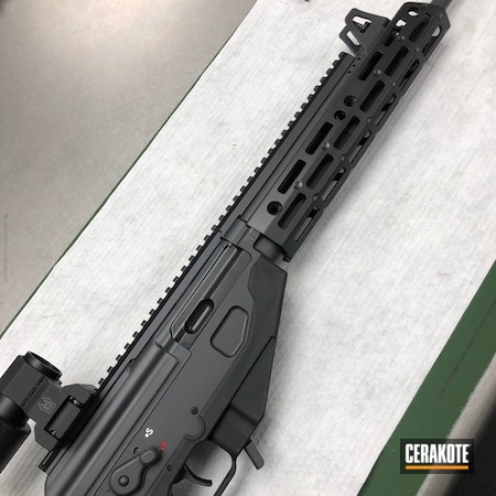 Powder Coating: Graphite Black H-146,IWI Galil,IWI,Midwest Industry,Tactical Rifle,Midwest Industries Handguard,Galil ACE