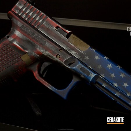 Powder Coating: Texas Flag,Distressed Texas Flag,FIREHOUSE RED H-216,G22,Sky Blue H-169,Graphite Black H-146,Glock,Dual Flags,Snow White H-136,Pistol,American Flag,Burnt Bronze H-148,Glock 22,Accent Color,Distressed American Flag,Firearm Controls