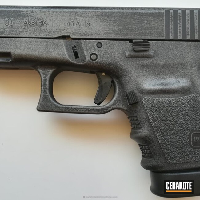 Cerakoted: Graphite Black H-146,Tungsten H-237,Pistol,Glock,Glock 36