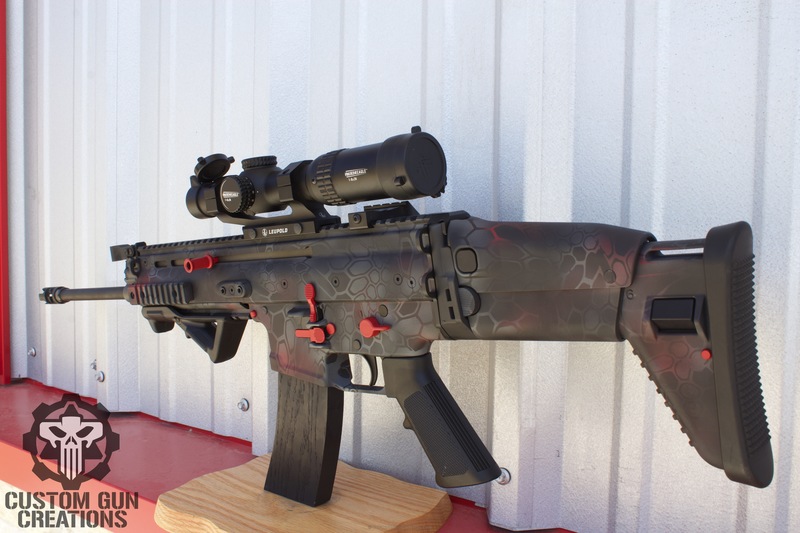 FNH SCAR Rifle in a Custom Cerakote Kryptek Finish by WEB USER | Cerakote