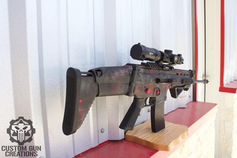 FNH SCAR Rifle in a Custom Cerakote Kryptek Finish by WEB USER | Cerakote