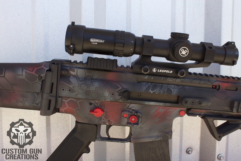 FNH SCAR Rifle in a Custom Cerakote Kryptek Finish by WEB USER | Cerakote