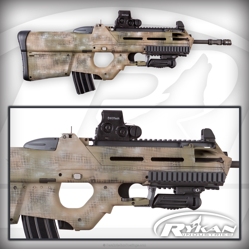 FNH FS2000 Cerakoted in a Custom Net Camo Finish by WEB USER | Cerakote