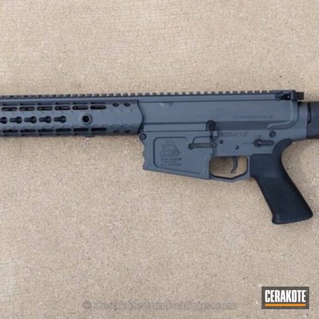 AR-10 coated in Cerakote H-234 Sniper Grey by JOHN BRUBAKER | Cerakote