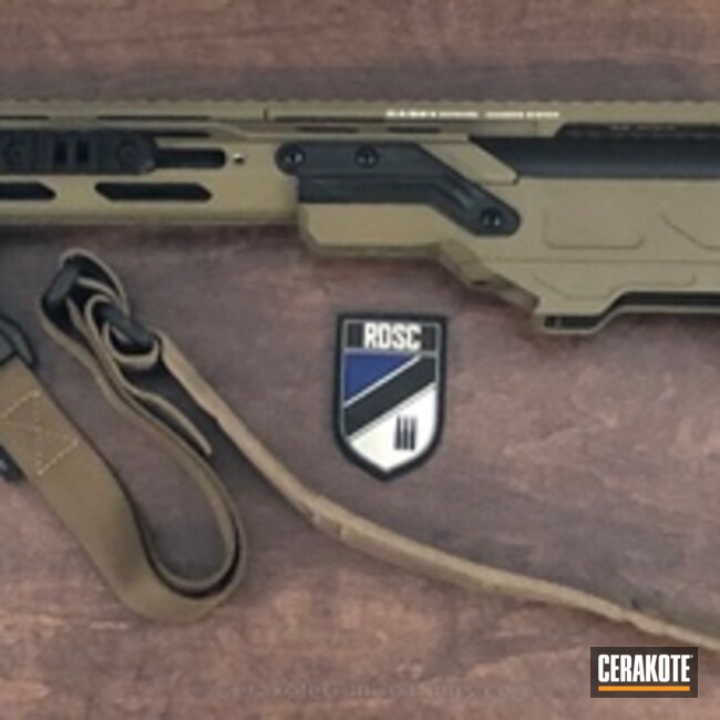 Cerakoted Remington 700 Bolt Action Rifle Cerakoted In H-146 Graphite Black