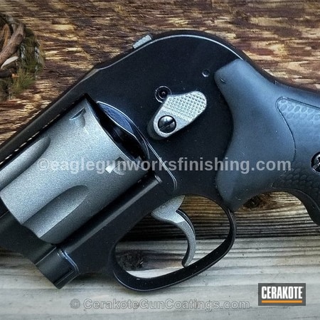 Powder Coating: Graphite Black H-146,Smith & Wesson,EDC,Revolver,Before and After,Tungsten H-237,Restoration