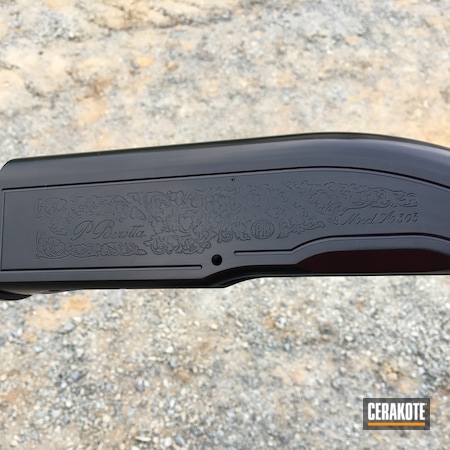 Powder Coating: Shotgun,Gloss Black H-109,Beretta,Semi-Auto
