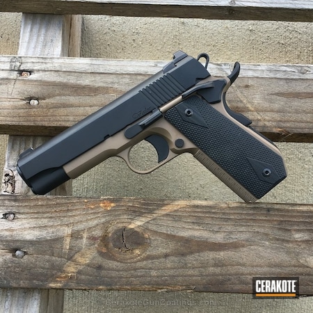 Powder Coating: 1911,Dan Wesson,Pistol,Armor Black H-190,MAGPUL® FLAT DARK EARTH H-267