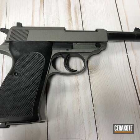 Powder Coating: Graphite Black H-146,Pistol,Walther,Tungsten H-237