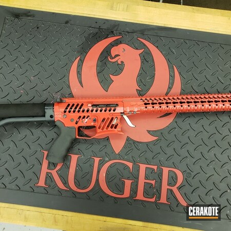 Powder Coating: Two Tone,Gloss,USMC Red H-167,HIGH GLOSS ARMOR CLEAR H-300,Tactical Rifle