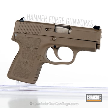 Cerakoted Kahr Arms Handgun Coated In H-267 Magpul Flat Dark Earth