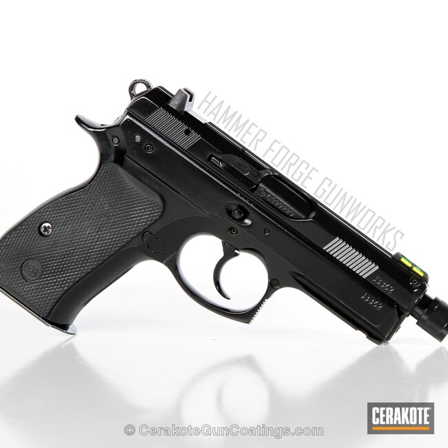 Cerakoted Cz-75 Compact Coated In Cerakote H-146 And H-300