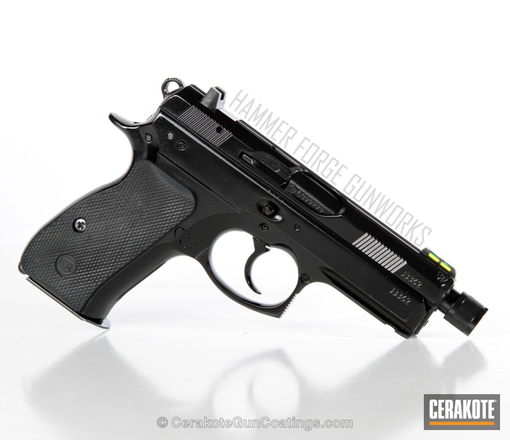 Cz 75 Compact Coated In Cerakote H 146 And H 300 By Paul Keys Cerakote