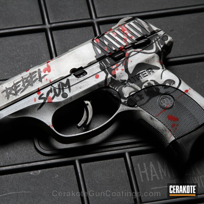 Cerakoted Ruger Lc9 Handgun Coated In Cerakote H-146, H-167 And H-136