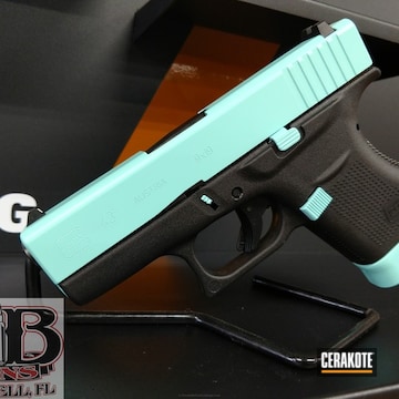 Cerakoted Two Toned Glock 43 Cerakoted In H-175