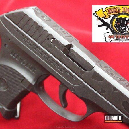 Powder Coating: LCP,Graphite Black H-146,.380 ACP,Pistol,Ruger,Heart