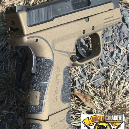 Powder Coating: Graphite Black H-146,Two Tone,Springfield Armory,Burnt Bronze H-148,Springfield XD-40,40cal,Subcompact