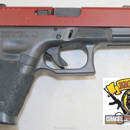 Powder Coating: 9mm,Crimson H-221,Glock,Pistol,Glock 19,Sniper Grey H-234