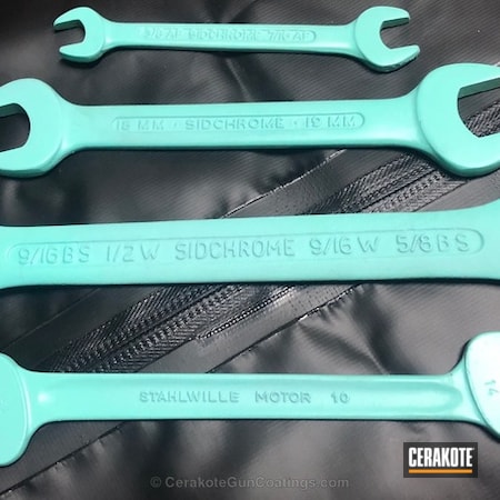 Powder Coating: Tools,Robin's Egg Blue H-175,Solid Tone,Wrenches,More Than Guns