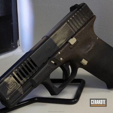 Cerakoted Glock 19 Handgun Coated In H-143, H-234 And H-7504m