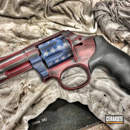 Powder Coating: Hidden White H-242,Distressed,NRA Blue H-171,Revolver,USMC Red H-167,American Flag