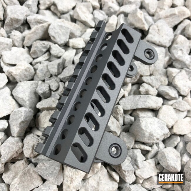 Cerakoted Ar-15 Parts Coated In H-227 Tactical Grey