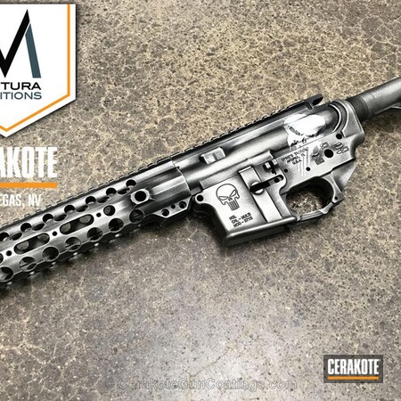 Powder Coating: Satin Aluminum H-151,Distressed,Spike's Tactical,Armor Black H-190,Tactical Rifle,Upper / Lower / Handguard