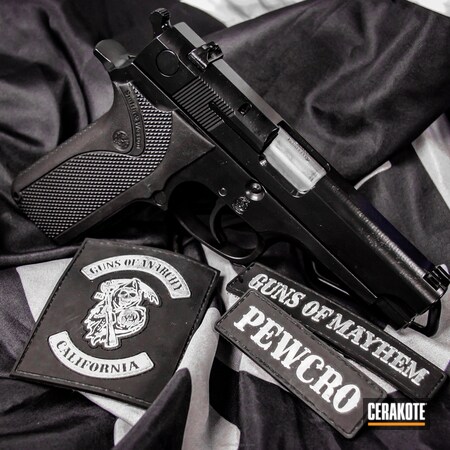Powder Coating: Graphite Black H-146,Smith & Wesson,Mad Black Elite,Pistol,Smith & Wesson 915,S&W,Restoration,Mad Black Plus