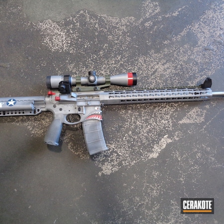 Powder Coating: KEL-TEC® NAVY BLUE H-127,Graphite Black H-146,Spike's Tactical,Theme,Shimmer Aluminum H-158,Spikes Tactical Hellraiser,Army,P51 Mustang,Tactical Rifle