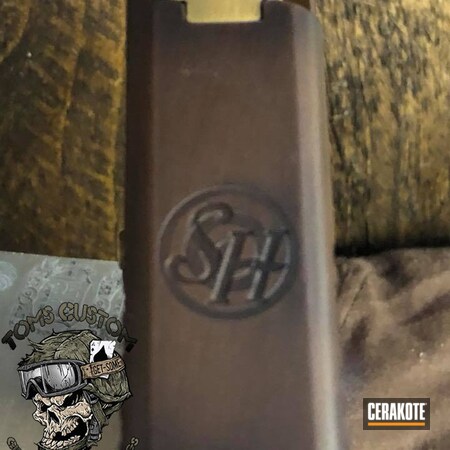 Powder Coating: Laser Engrave,Graphite Black H-146,Glock,FIREHOUSE RED H-216,Slide Cut,Burnt Bronze H-148
