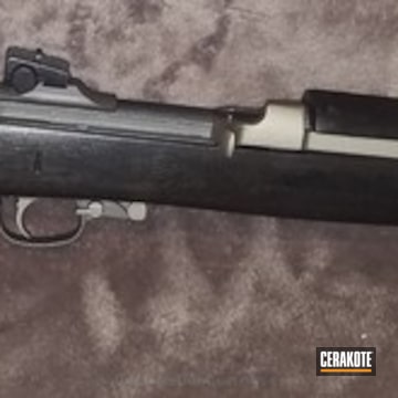 Cerakoted Rifle Coated In Graphite Black, Titanium, Tungsten And Cobalt