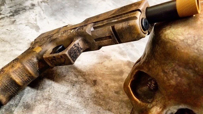 Custom Cerakote Mixed Finish on this Glock G20 Gen 4 Handgun by ...