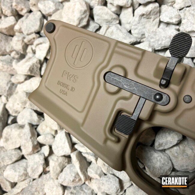 Cerakoted Complete Pws Lower Receiver Coated In H-267 Magpul Flat Dark Earth