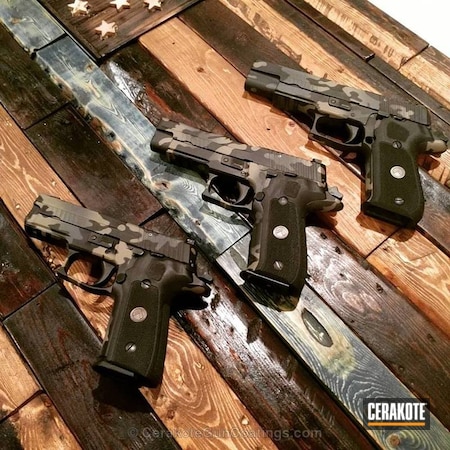 Powder Coating: HAZEL GREEN H-204,Matching Set,Graphite Black H-146,Black Multi Cam,Sniper Grey H-234,Pistols