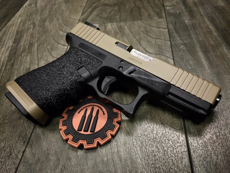 Glock 23 Slide Done In Flat Dark Earth By PAUL TEVES Cerakote Glock 23 slide done in flat dark earth by paul teves cerakote