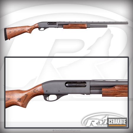 Powder Coating: 12 Gauge,Shotgun,Remington 870,Remington,Sniper Grey H-234