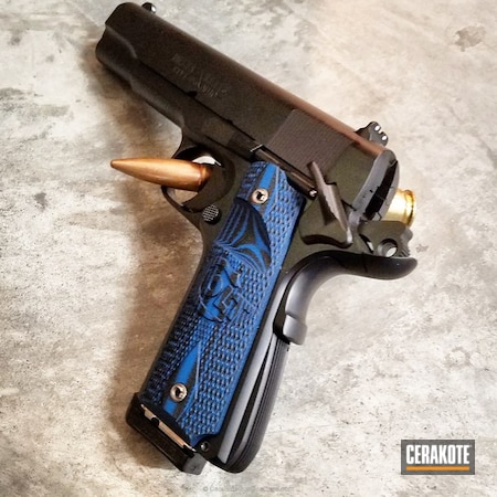 Powder Coating: Graphite Black H-146,1911,10mm,Pistol,Bear Gun,Colt 1911,Colt Delta Elite,Daily Carry,Colt,Custom Built