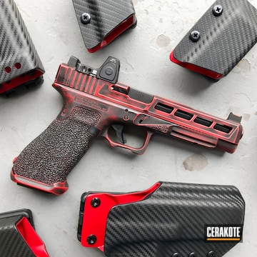 Cerakoted Fundraiser Project Featuring A Custom Glock G34 With A Distressed Cerakote Finish